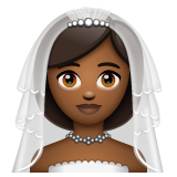 घूंघट वाली महिला: मध्यम-गहरे रंग की त्वचा
