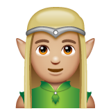 Erkek elf: Orta Açık Ten Rengi