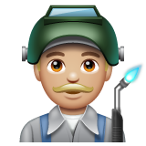 Erkek fabrika işçisi: Orta Açık Ten Rengi