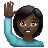 Elini kaldıran kadın: Koyu Ten Rengi