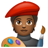 Художник: темний тон шкіри для WhatsApp 2.25.1.75