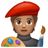 Художник: середній тон шкіри для WhatsApp 2.25.1.75