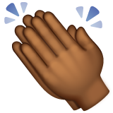 Оплески: темний тон шкіри для WhatsApp 2.25.1.75