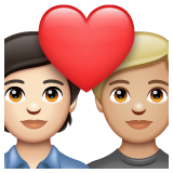 Закохана пара: дорослий дорослий дуже світлий тон шкіри світлий тон шкіри для WhatsApp 2.25.1.75