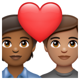 Закохана пара: дорослий дорослий темний тон шкіри середній тон шкіри для WhatsApp 2.25.1.75