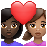 Закохана пара: жінка жінка дуже темний тон шкіри середній тон шкіри для WhatsApp 2.25.1.75
