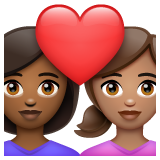 Закохана пара: жінка жінка темний тон шкіри середній тон шкіри для WhatsApp 2.25.1.75