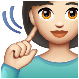 Глуха жінка: дуже світлий тон шкіри для WhatsApp 2.25.1.75