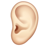 Ухо: очень светлый тон кожи для WhatsApp 2.25.1.75