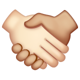 Рукостискання: дуже світлий тон шкіри світлий тон шкіри для WhatsApp 2.25.1.75