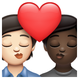 Поцілунок: дорослий дорослий дуже світлий тон шкіри дуже темний тон шкіри для WhatsApp 2.25.1.75