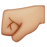 Кулак вліво: світлий тон шкіри для WhatsApp 2.25.1.75