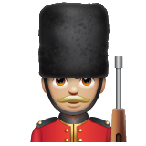 Чоловік-гвардієць: світлий тон шкіри для WhatsApp 2.25.1.75