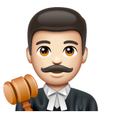 Мужчина-судья: очень светлый тон кожи для WhatsApp 2.25.1.75