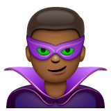 Чоловік-суперлиходій: темний тон шкіри для WhatsApp 2.25.1.75