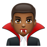 Чоловік-вампір: темний тон шкіри для WhatsApp 2.25.1.75