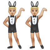 Мужчины с кроличьими ушками на вечеринке, тип 3 для WhatsApp 2.25.1.75