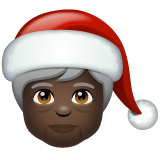 Санта: очень темный тон кожи для WhatsApp 2.25.1.75