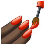 Манікюр: дуже темний тон шкіри для WhatsApp 2.25.1.75