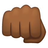 Кулак: темный тон кожи для WhatsApp 2.25.1.75