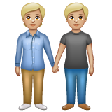 Люди, що тримаються за руки: світлий тон шкіри для WhatsApp 2.25.1.75