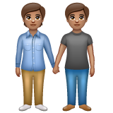 Люди, що тримаються за руки: середній тон шкіри для WhatsApp 2.25.1.75