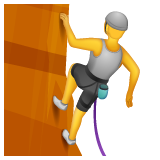 Людина піднімається по скелі для WhatsApp 2.25.1.75