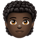 Взрослый: очень темный тон кожи кудрявые волосы для WhatsApp 2.25.1.75