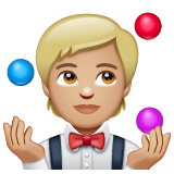 Жонглер: светлый тон кожи для WhatsApp 2.25.1.75