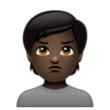 Ображена людина: дуже темний тон шкіри для WhatsApp 2.25.1.75