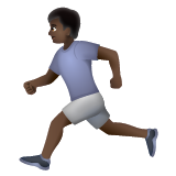 Людина біжить: дуже темний тон шкіри для WhatsApp 2.25.1.75