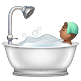 Людина у ванні: середній тон шкіри для WhatsApp 2.25.1.75