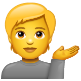 Людина тягне руку для WhatsApp 2.25.1.75