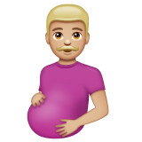 Pregnant Man: Medium-Light Skin Tone для WhatsApp 2.25.1.75