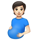 Вагітна людина: дуже світлий тон шкіри для WhatsApp 2.25.1.75