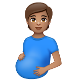 Вагітна людина: середній тон шкіри для WhatsApp 2.25.1.75
