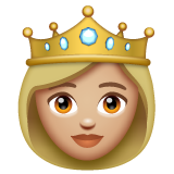 Принцеса: світлий тон шкіри для WhatsApp 2.25.1.75