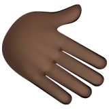 Рука праворуч: дуже темний тон шкіри для WhatsApp 2.25.1.75