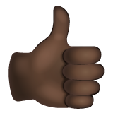 Большой палец вверх: очень темный тон кожи для WhatsApp 2.25.1.75