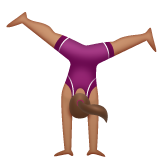 Жінка-акробат: середній тон шкіри для WhatsApp 2.25.1.75