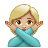 Женщина против: светлый тон кожи для WhatsApp 2.25.1.75