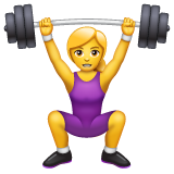 Жінка зі штангою для WhatsApp 2.25.1.75