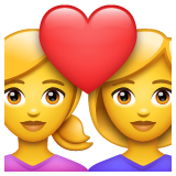 Couple avec cœur: Femme, Femme