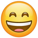 Visage Très Souriant Aux Yeux Rieurs