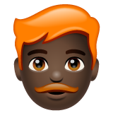 Homme: Peau Foncée, Cheveux Roux
