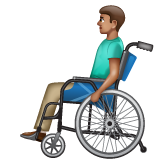 Homme En Fauteuil Roulant Manuel: Peau Moyenne
