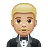 Homme En Smoking: Peau Moyennement Claire