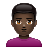 Homme Qui Boude: Peau Foncée