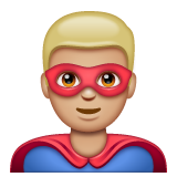 Super-Héros Homme: Peau Moyennement Claire