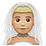 Homme Avec Voile: Peau Moyennement Claire